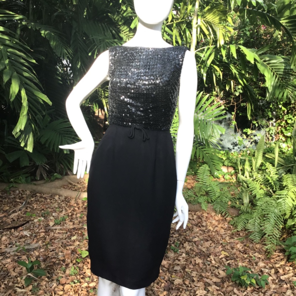 Vintage 1950s cocktail Dress - Picture 4 of 13